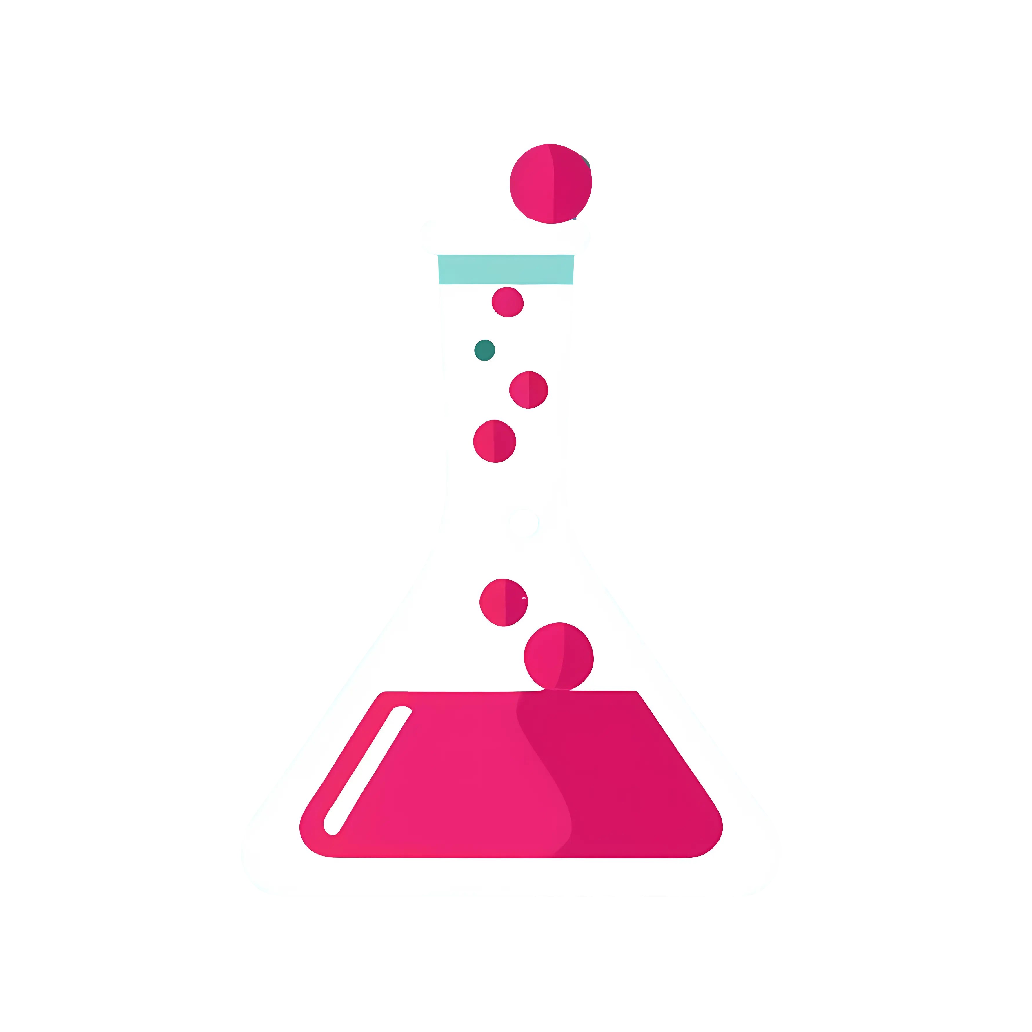 Chemical Flask with Bubbles