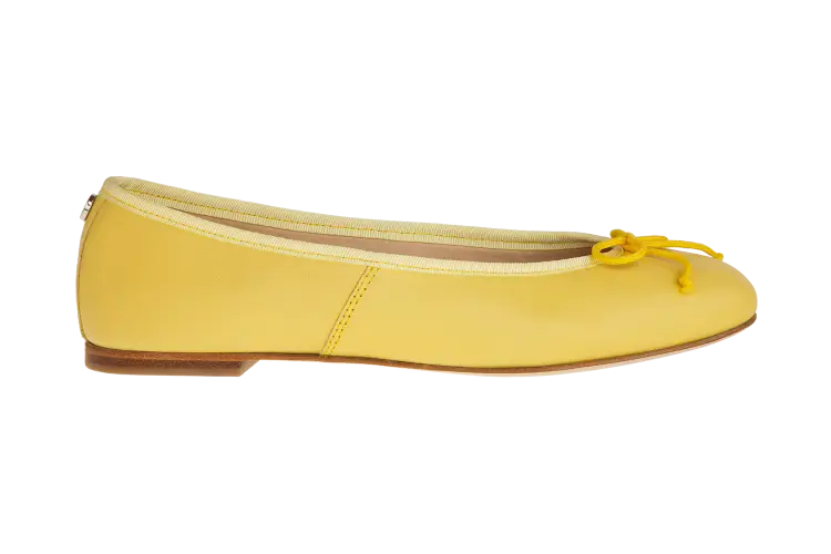 Yellow Ballet Flat Shoe for Women