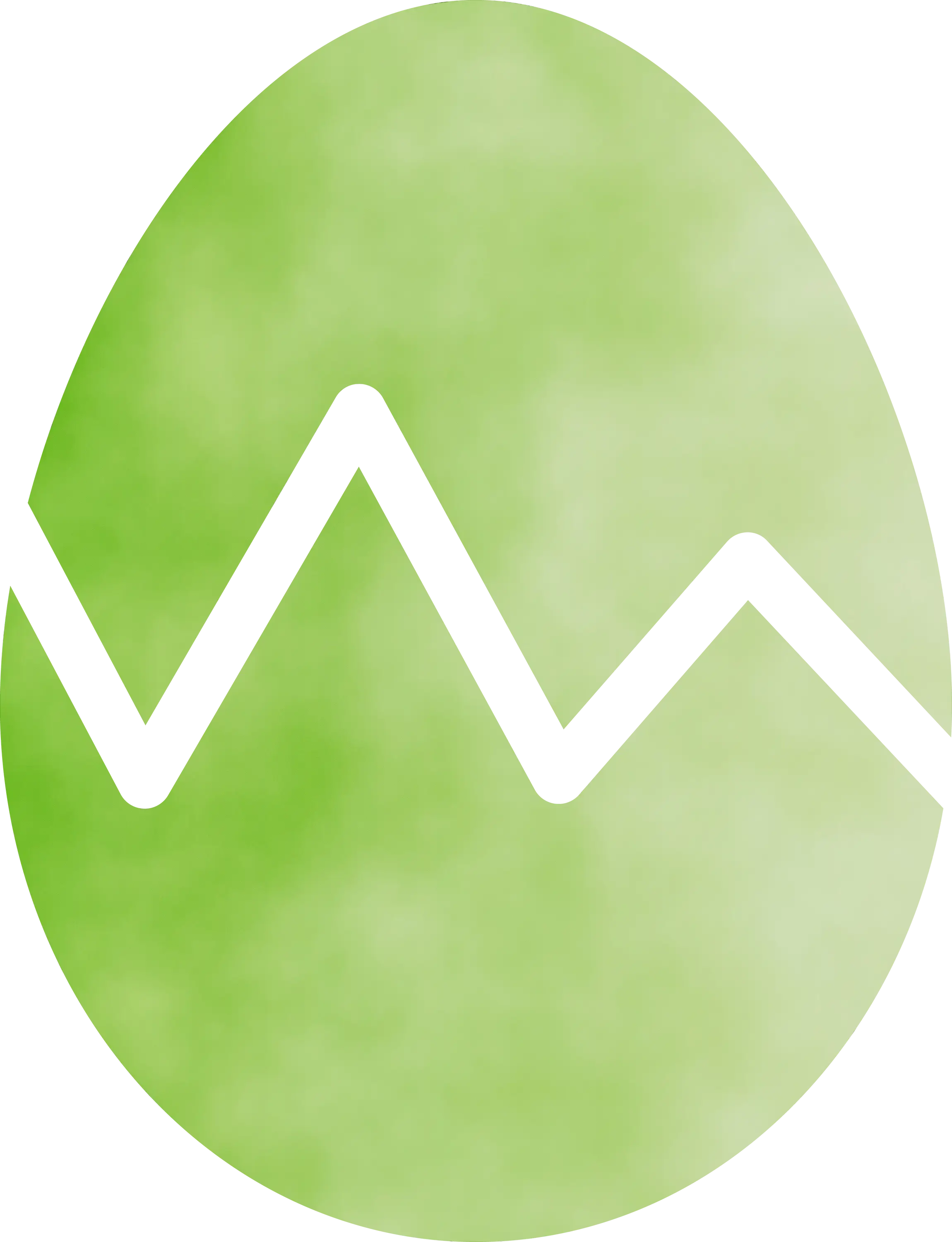 Green Cracked Easter Egg