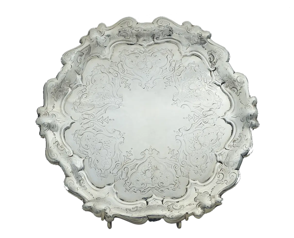 Ornate Silver Tray