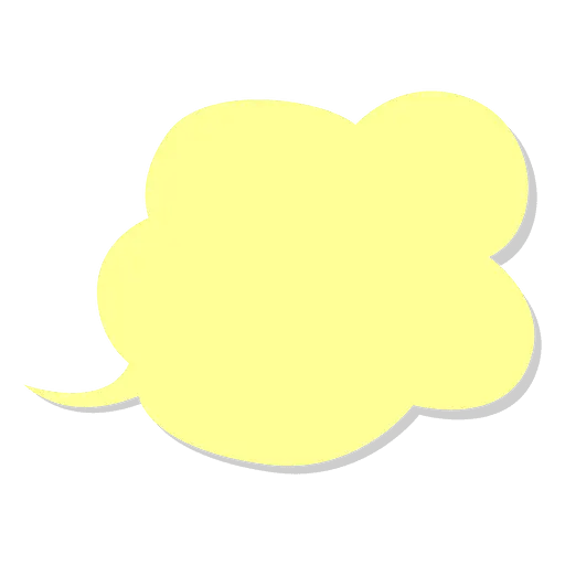 Yellow Speech Bubble Icon Graphic