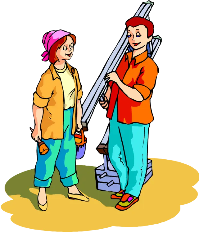 Two Painters Discussing Work