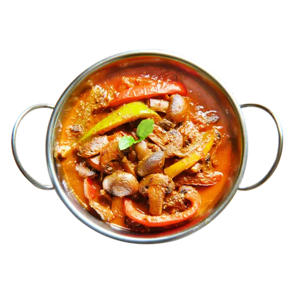 Spicy Mushroom Curry with Peppers