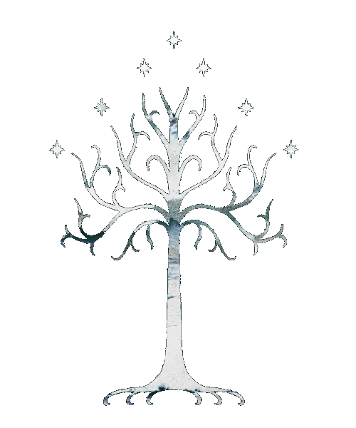 White Tree with Stars Symbol