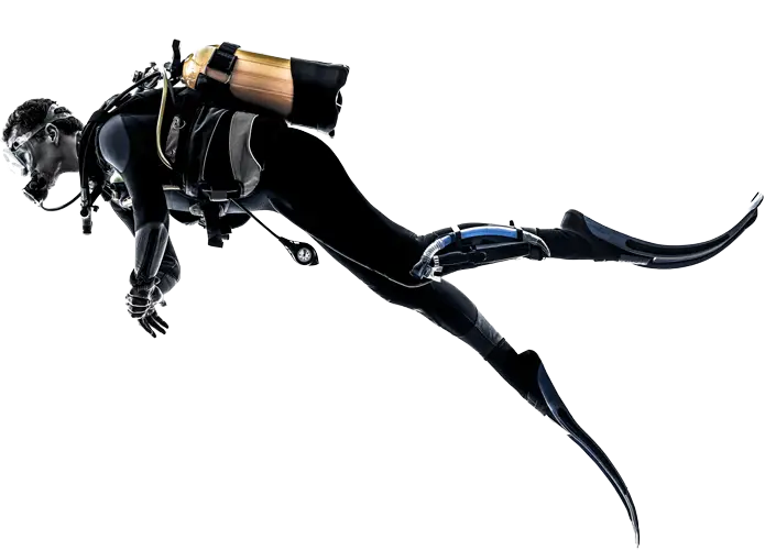 Scuba Diver Illustration with Gear