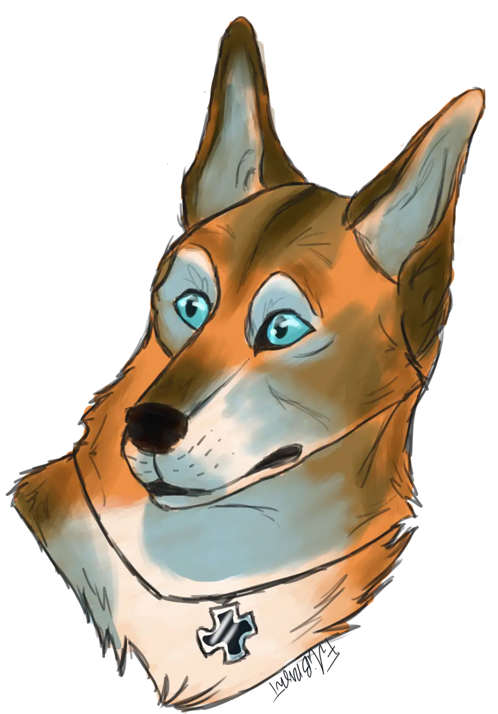 Dog illustration drawing