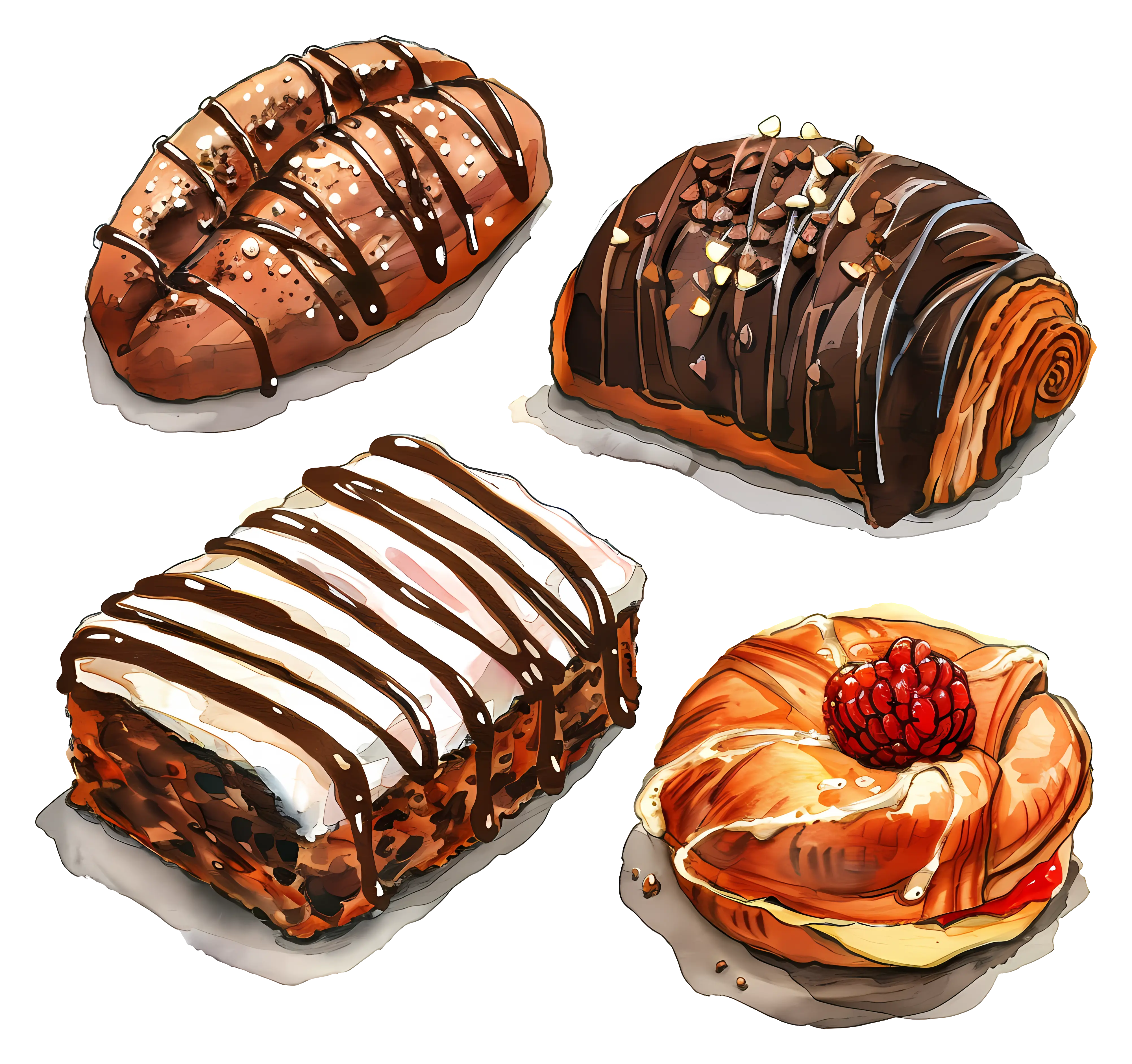 Assorted Chocolate Pastries