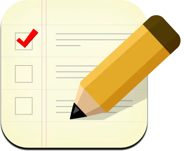 Checklist with Pencil for Task Management