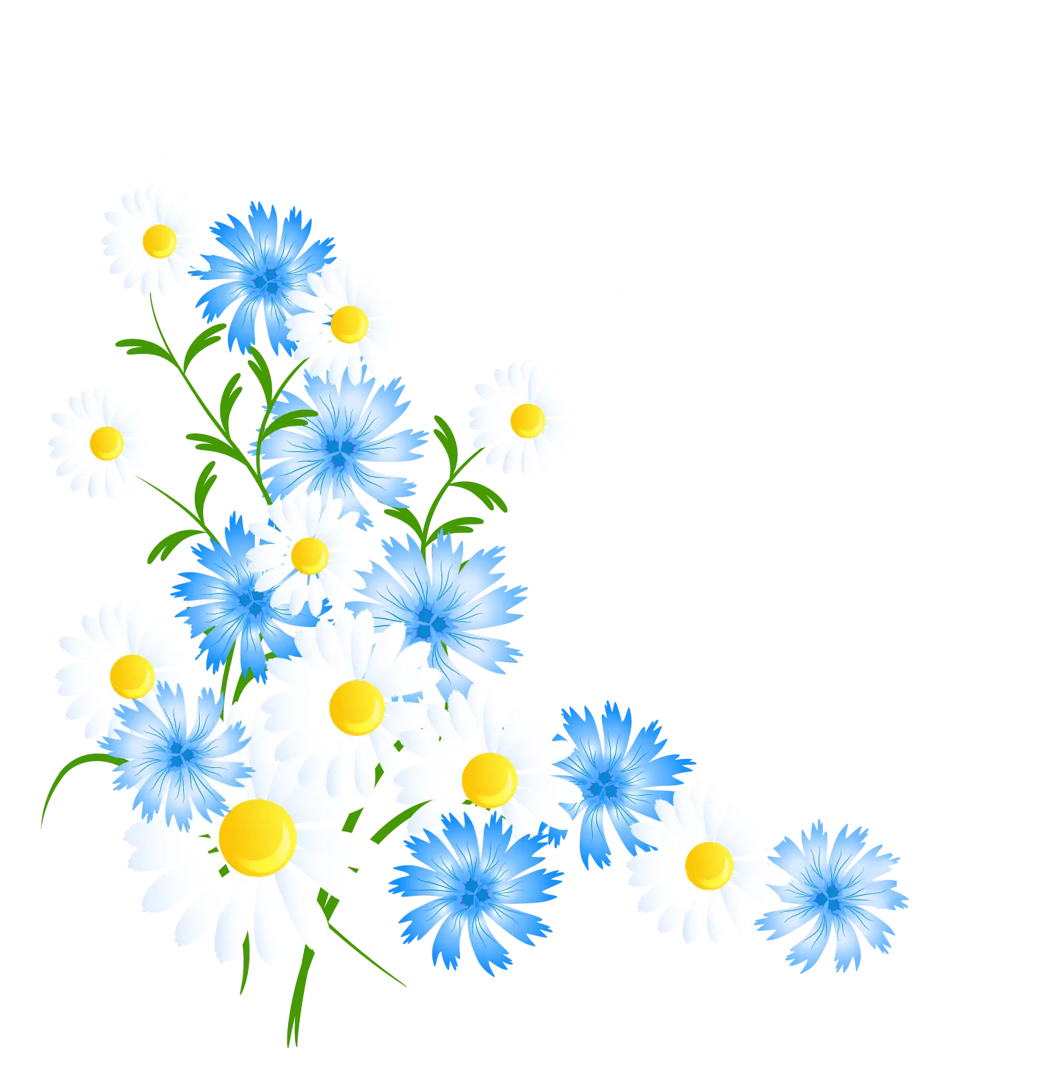 Blue and White Floral Arrangement