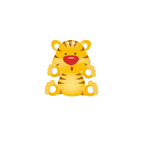 Cute Cartoon Tiger