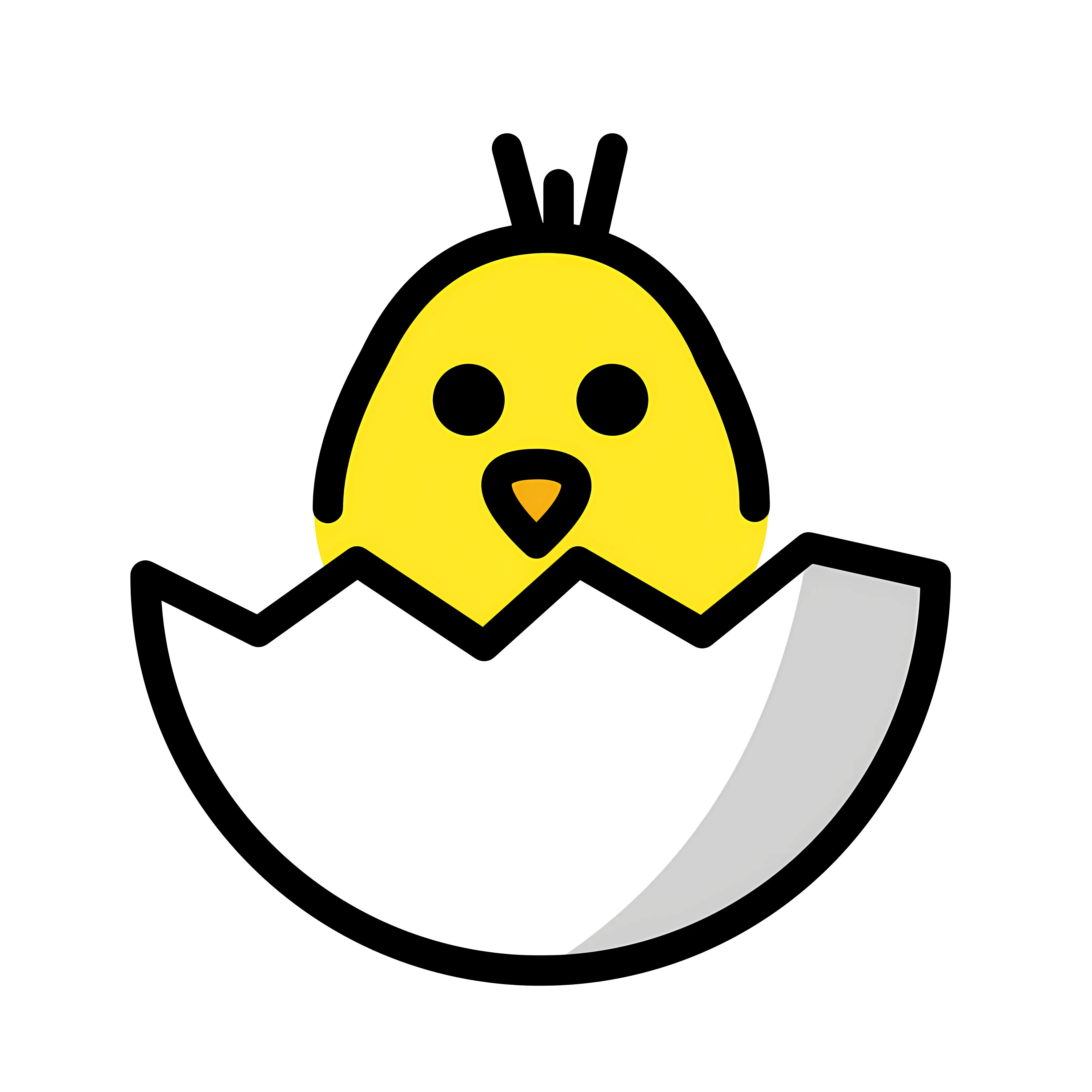 Cute Chick Hatching from Egg
