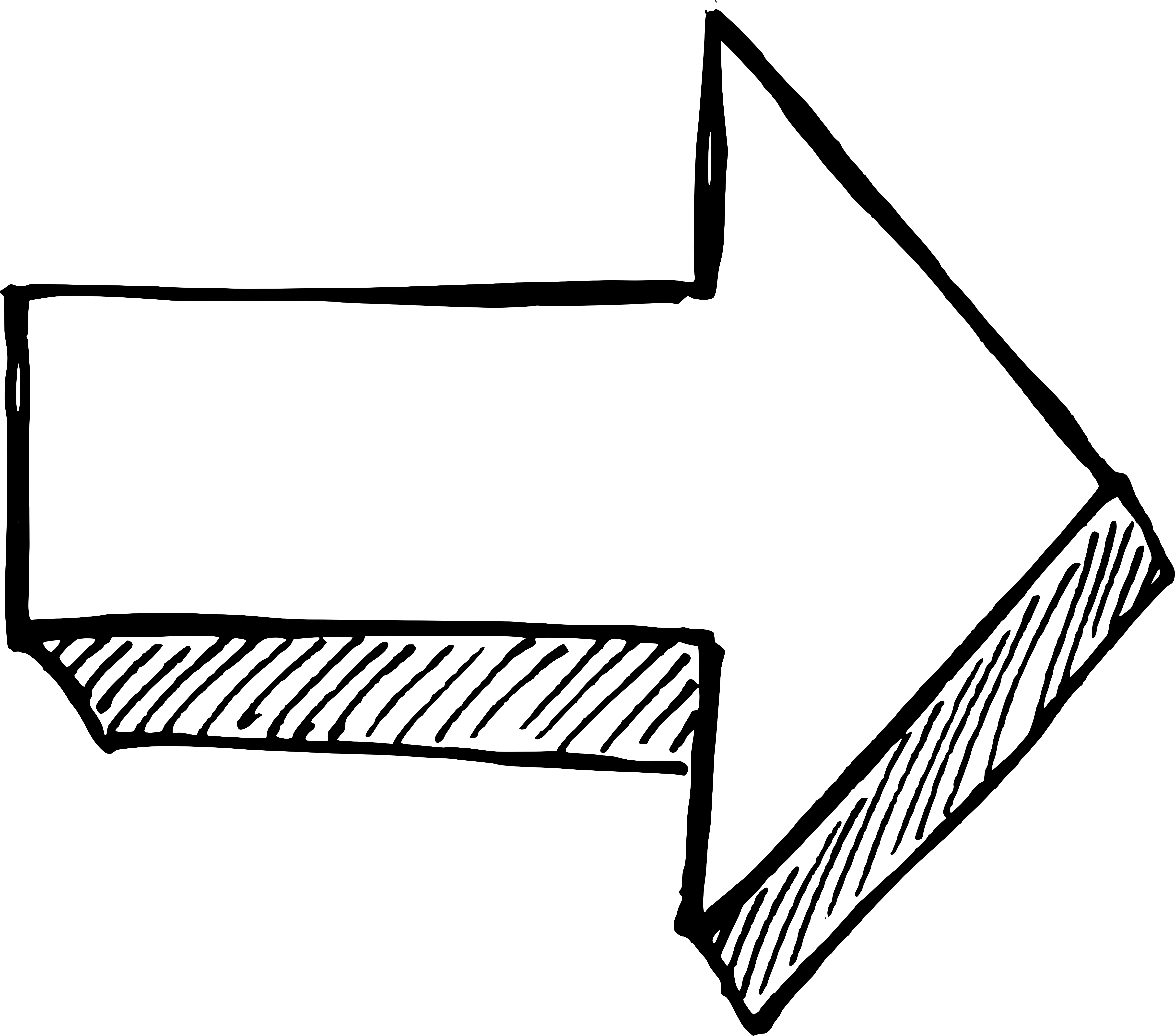 Hand-drawn Right Arrow