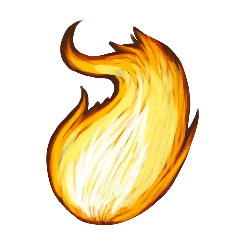 Orange Flame Illustration