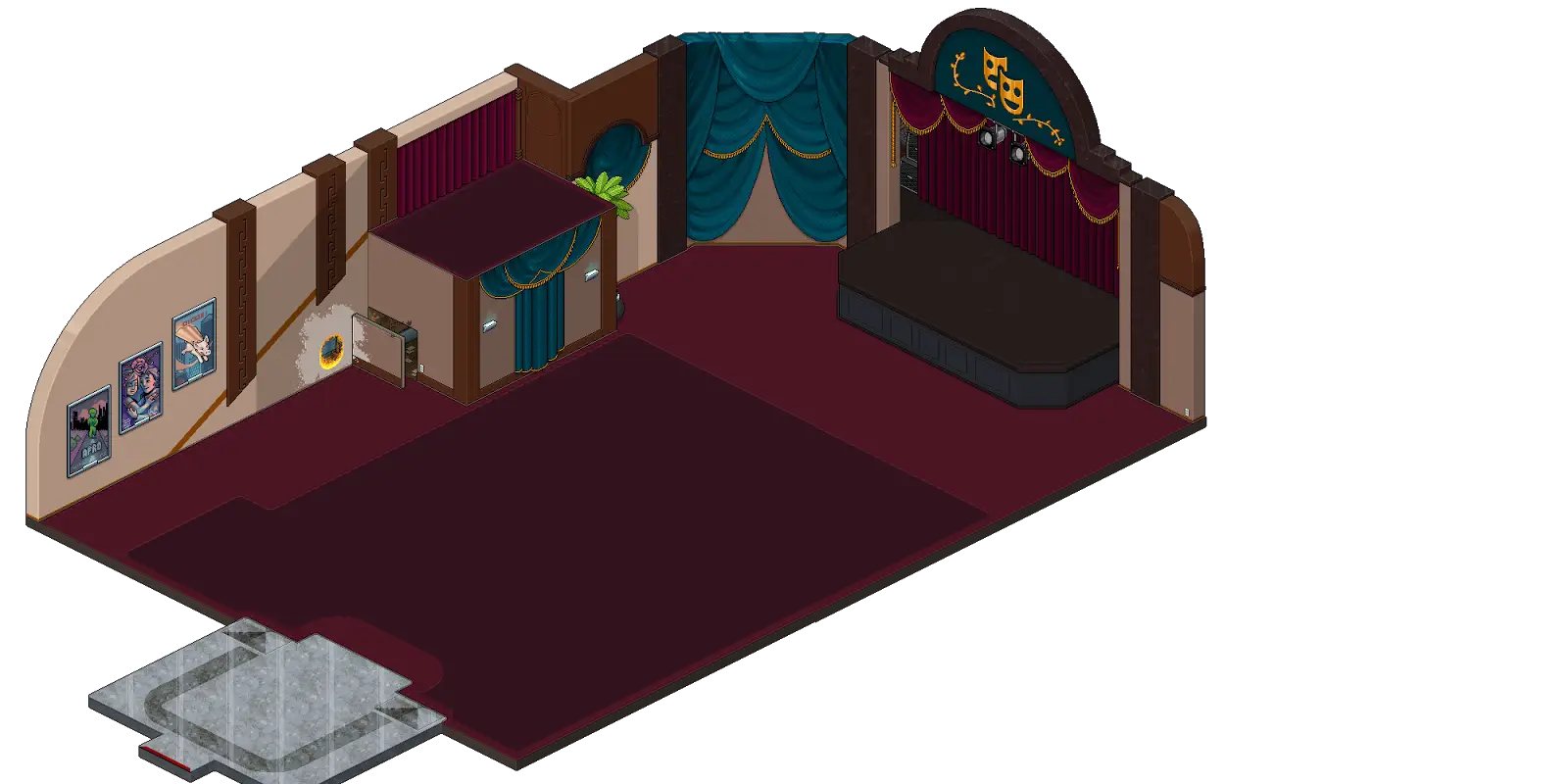 Isometric Room Interior