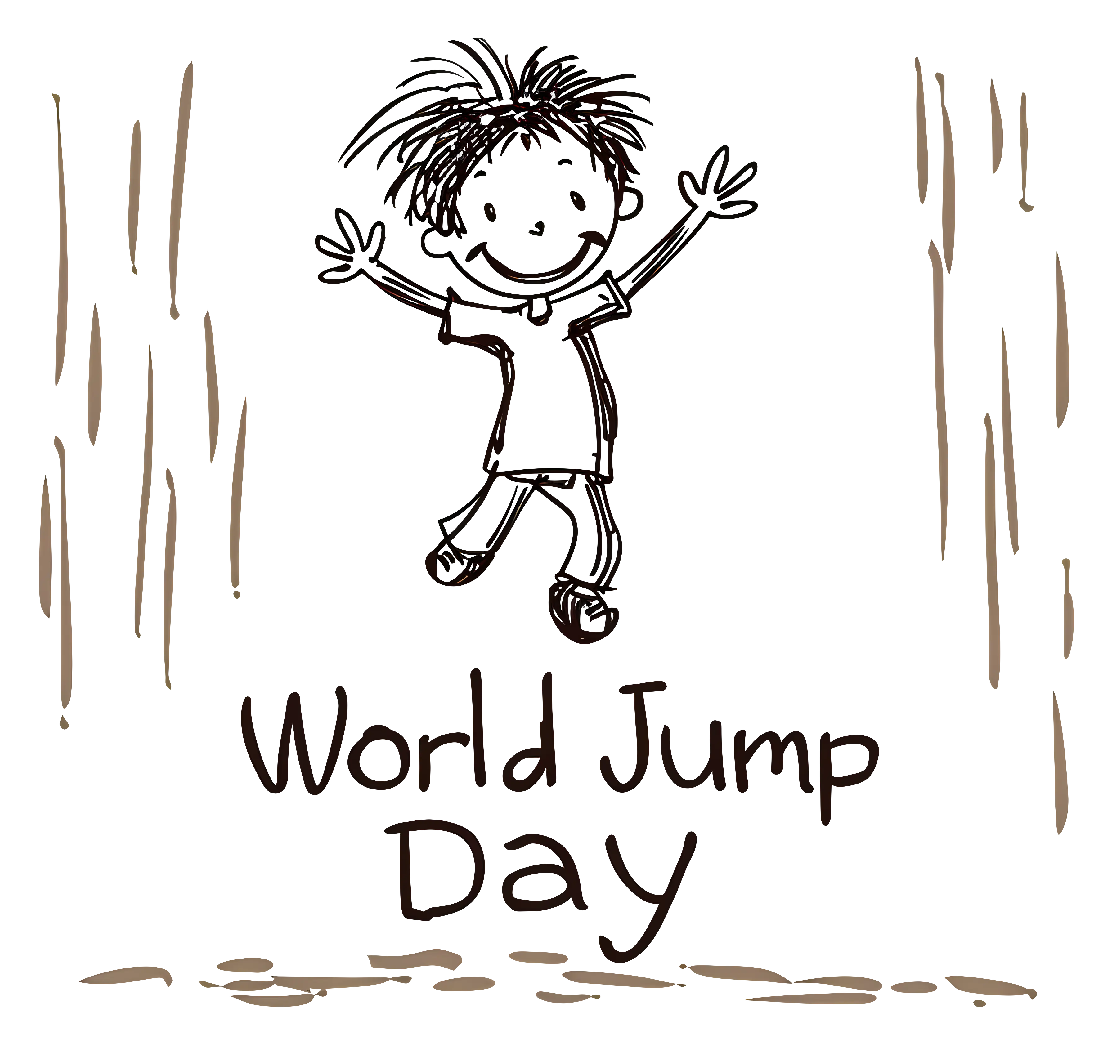 Jumping Boy Celebrating World Jump Day