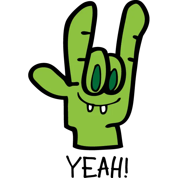Funny Green Hand Gesture