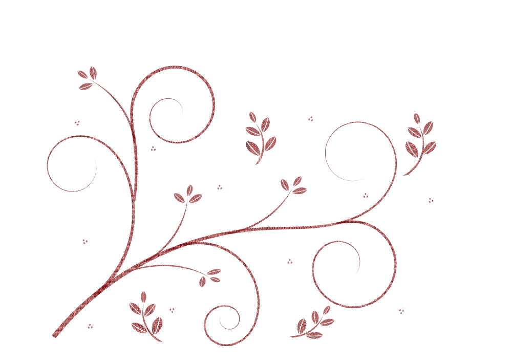 Floral Swirl Decorative Design Illustration