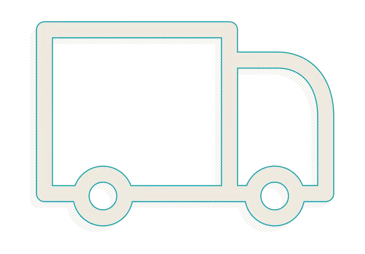 Minimalist Outlined Truck Design