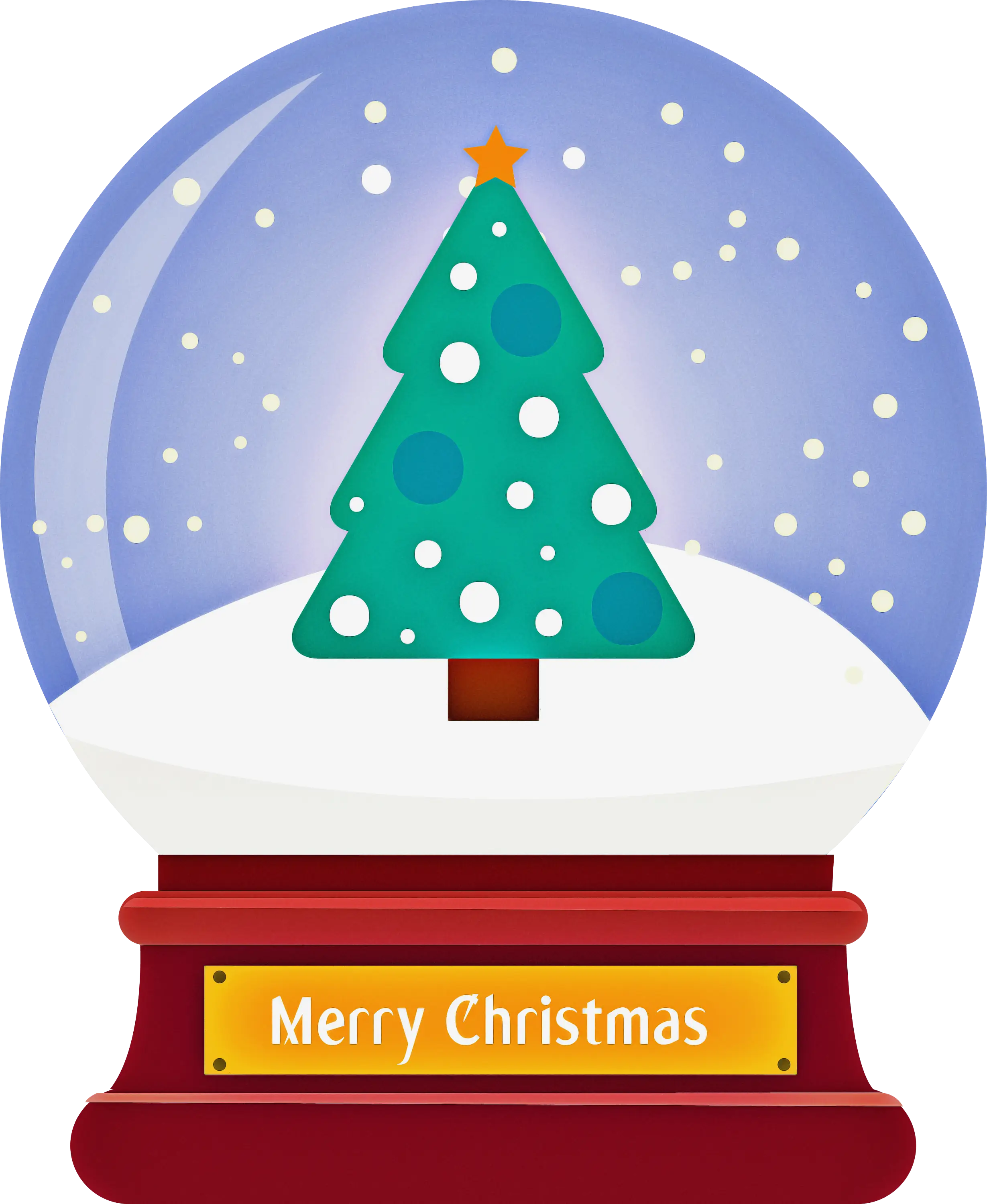 Christmas Snow Globe with Tree Inside