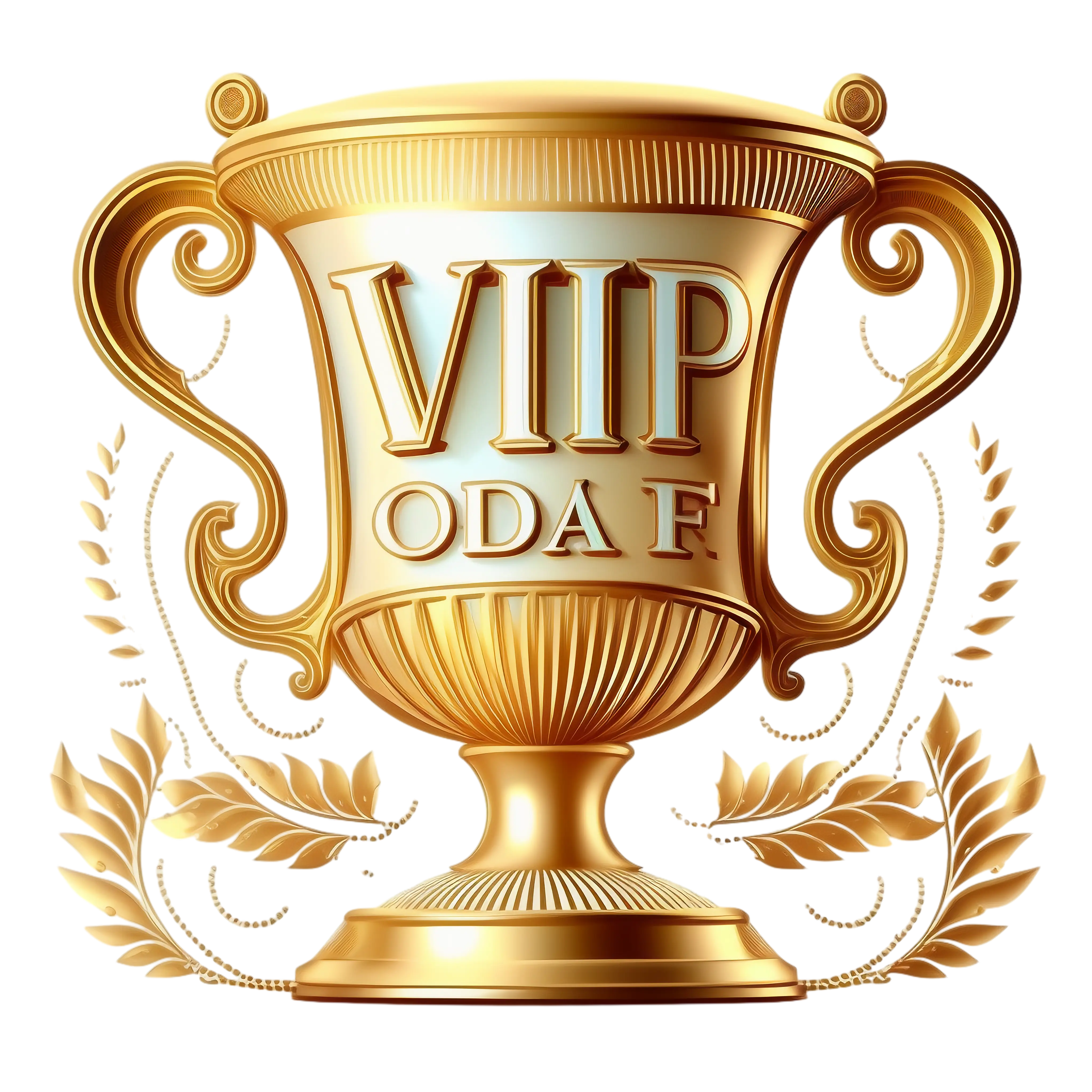 Golden Trophy with Engraving