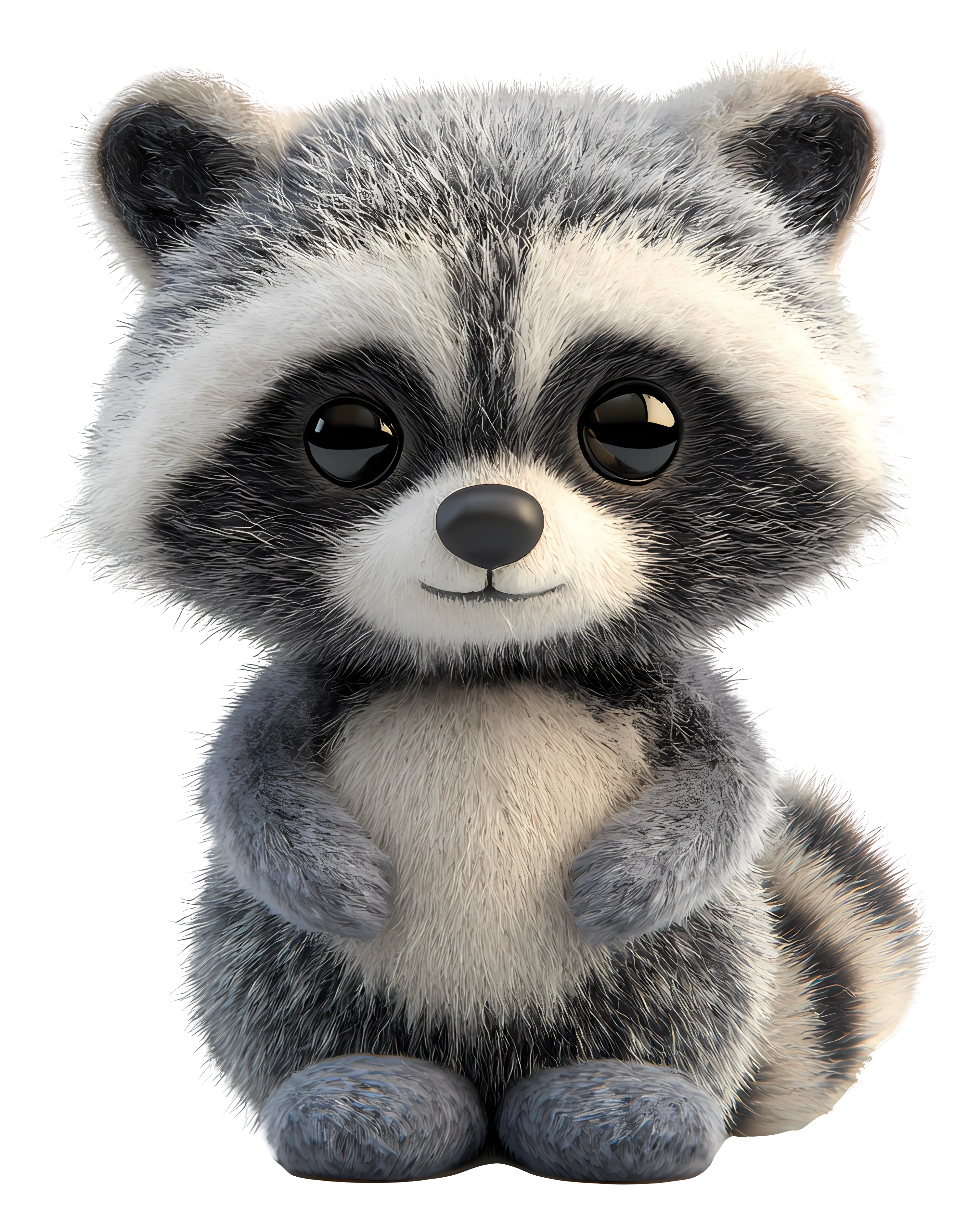 Adorable Raccoon Illustration