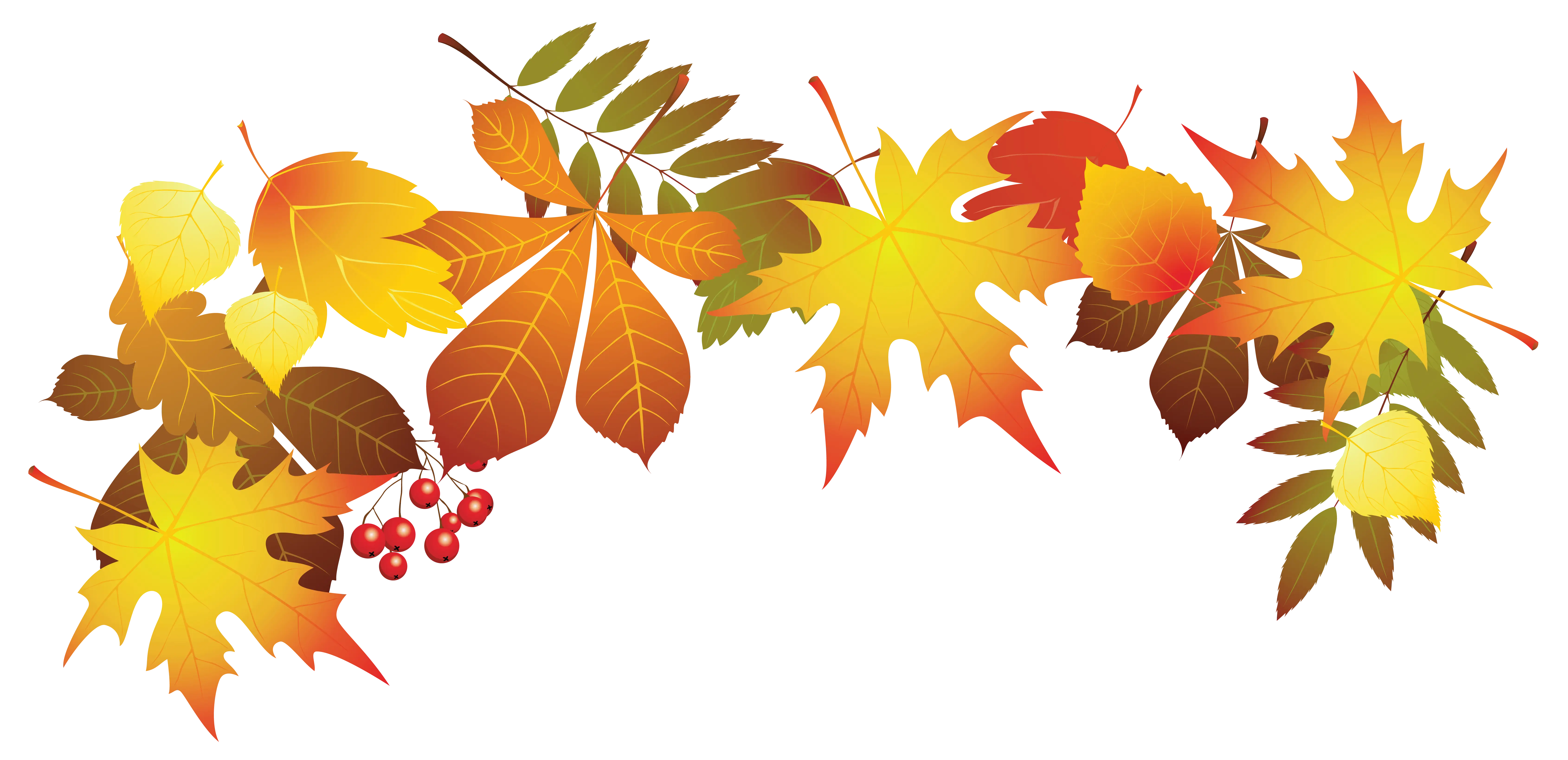 Colorful Autumn Leaves Garland