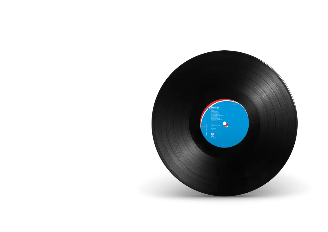 Black Vinyl Record for Retro Music Lovers
