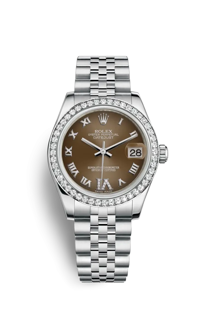 Luxury Wristwatch with Diamond Studs