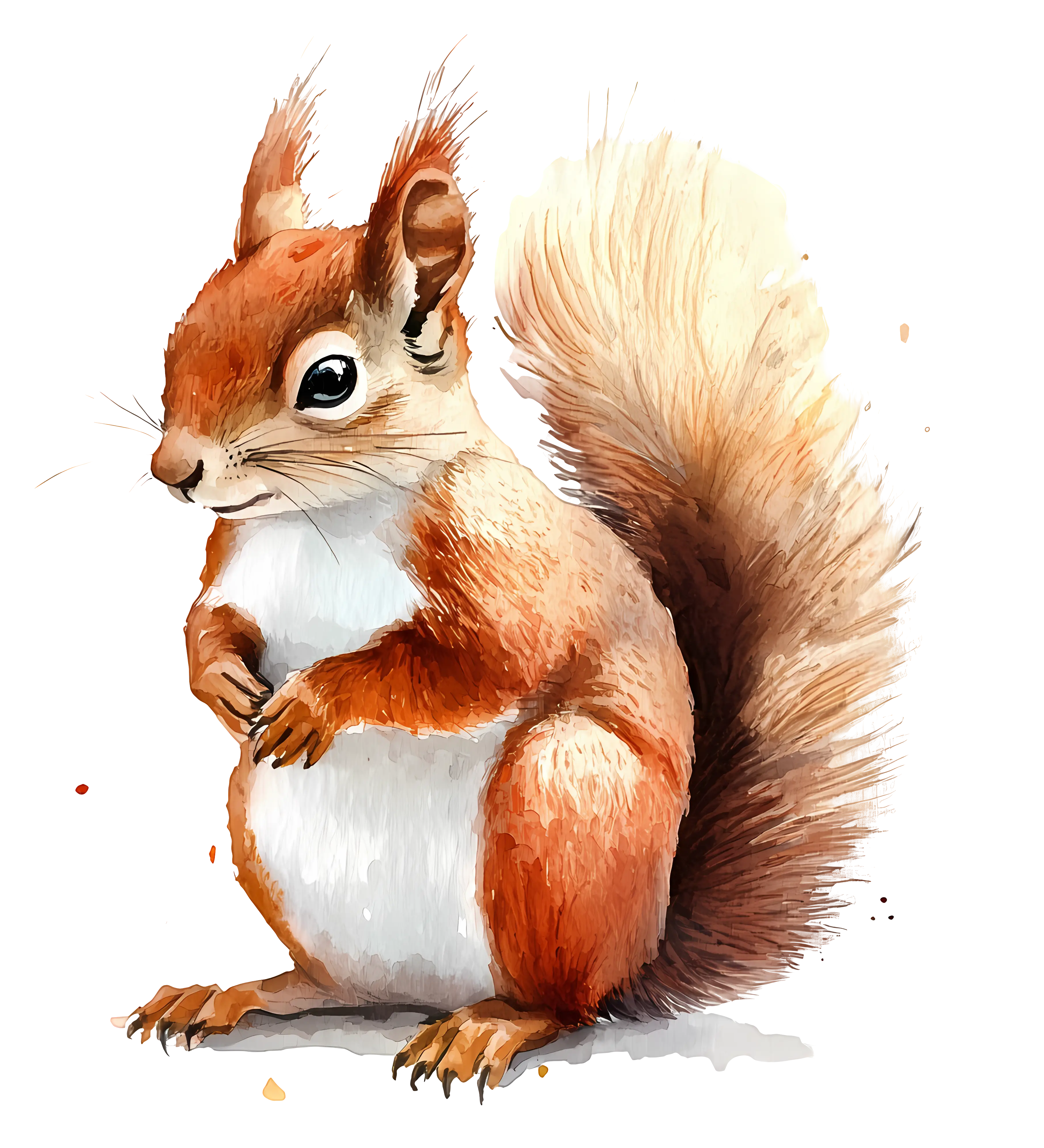Squirrel Holding a Nut