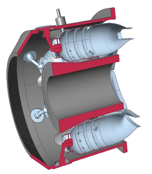 Jet Engine Cross-Section