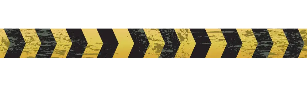 Yellow and Black Warning Tape