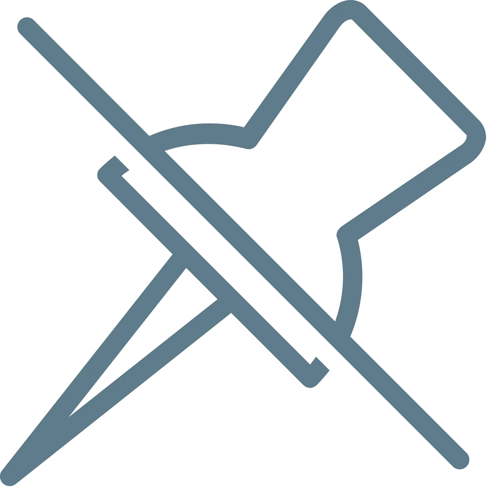 Disabled Push Pin Icon Design