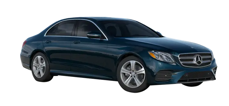 Elegant Sedan Car in Dark Blue Finish