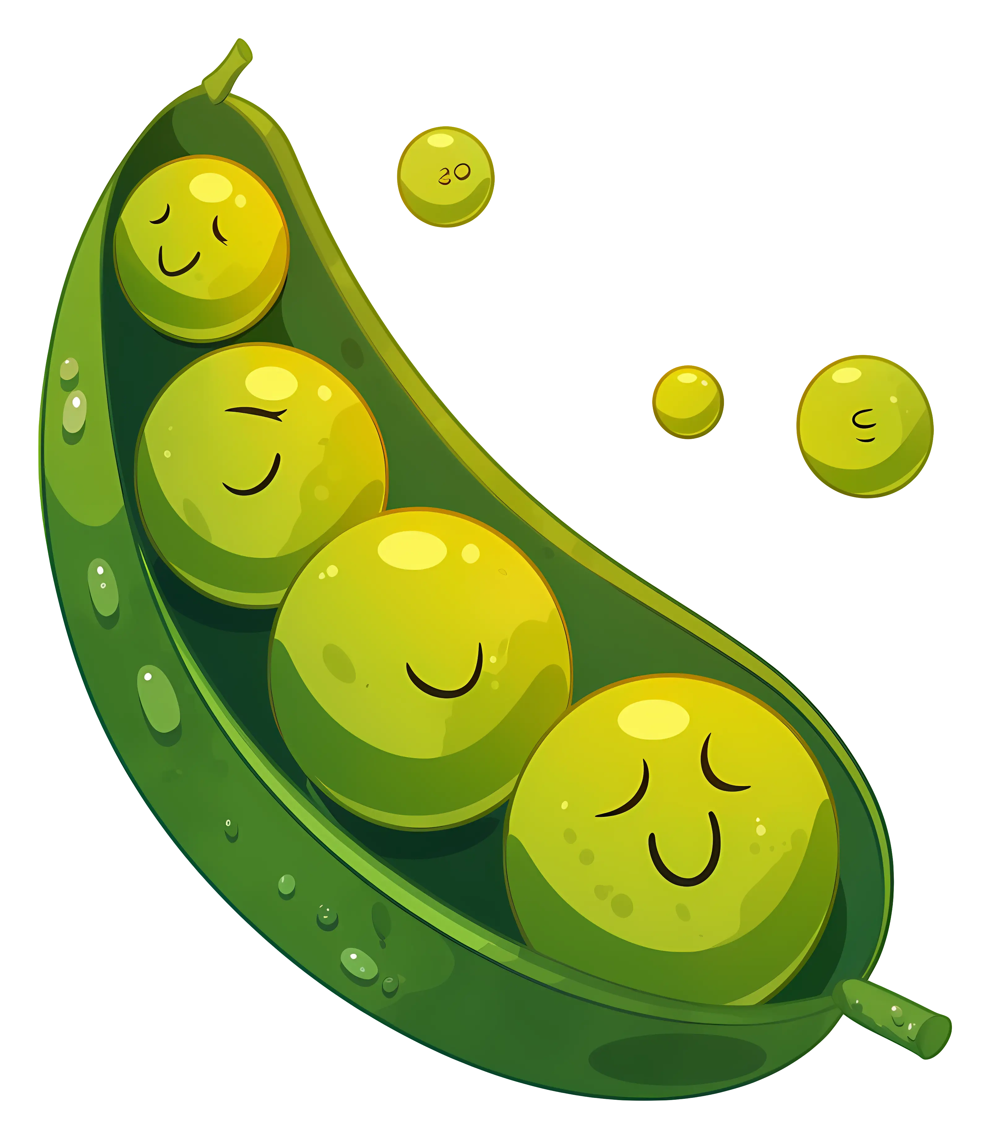 Cute Peas in a Pod
