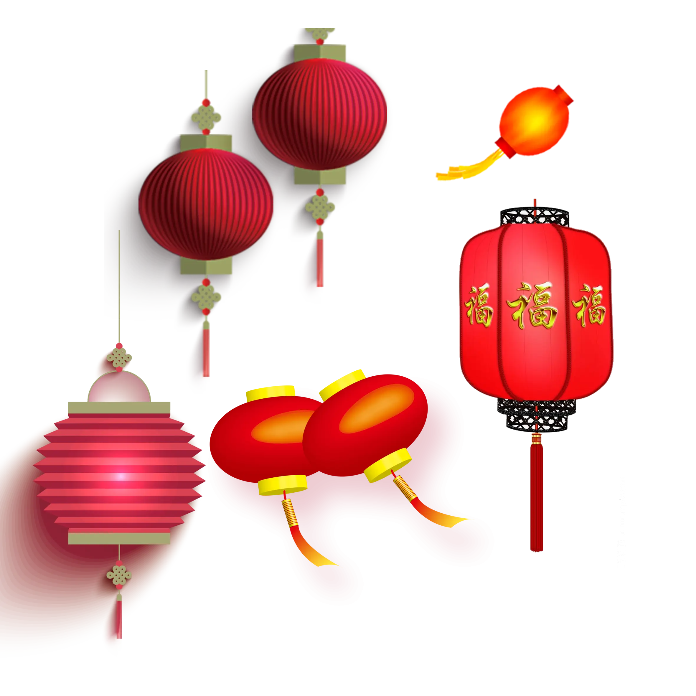 Traditional Red Lanterns for Festival