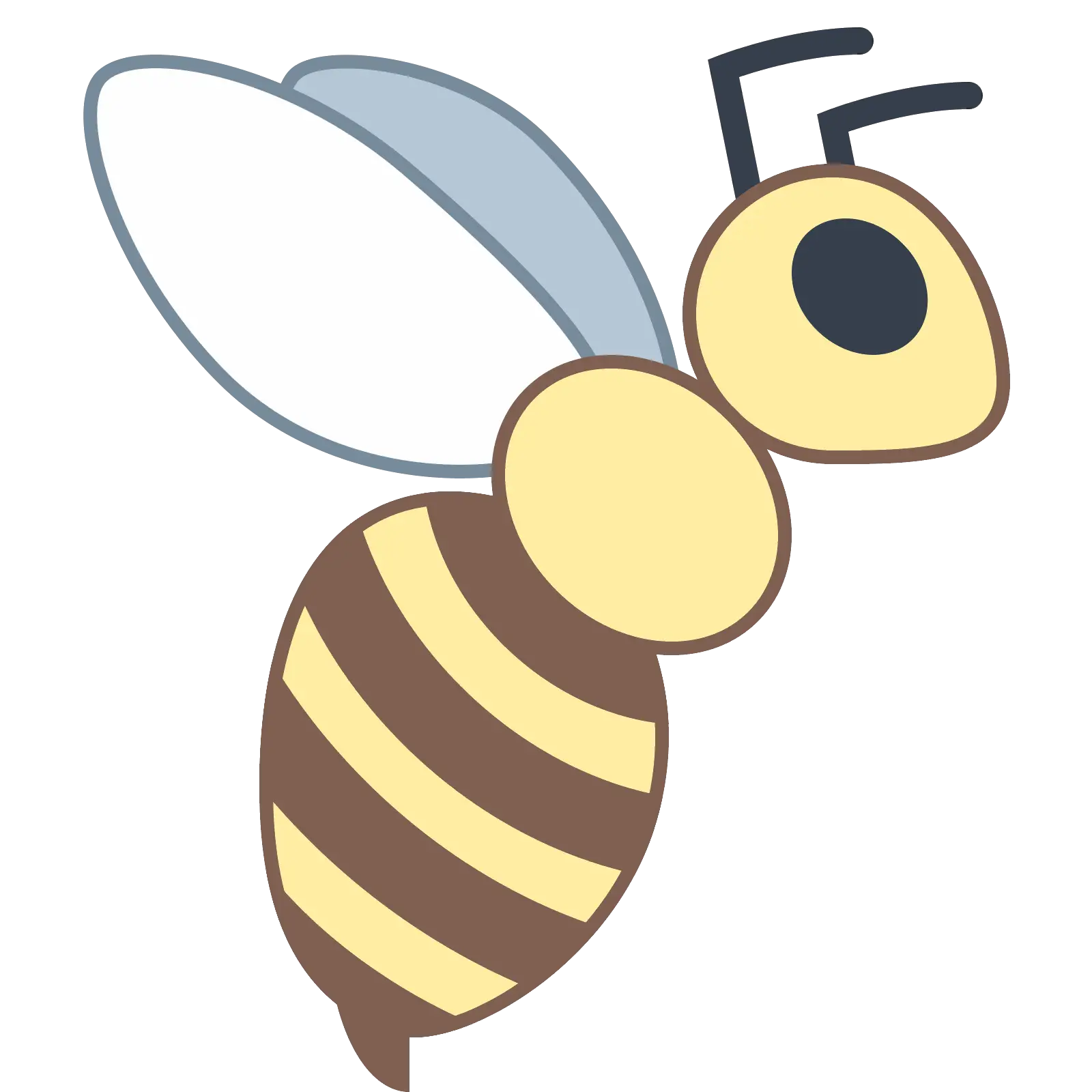 Cartoon Illustration of a Bee