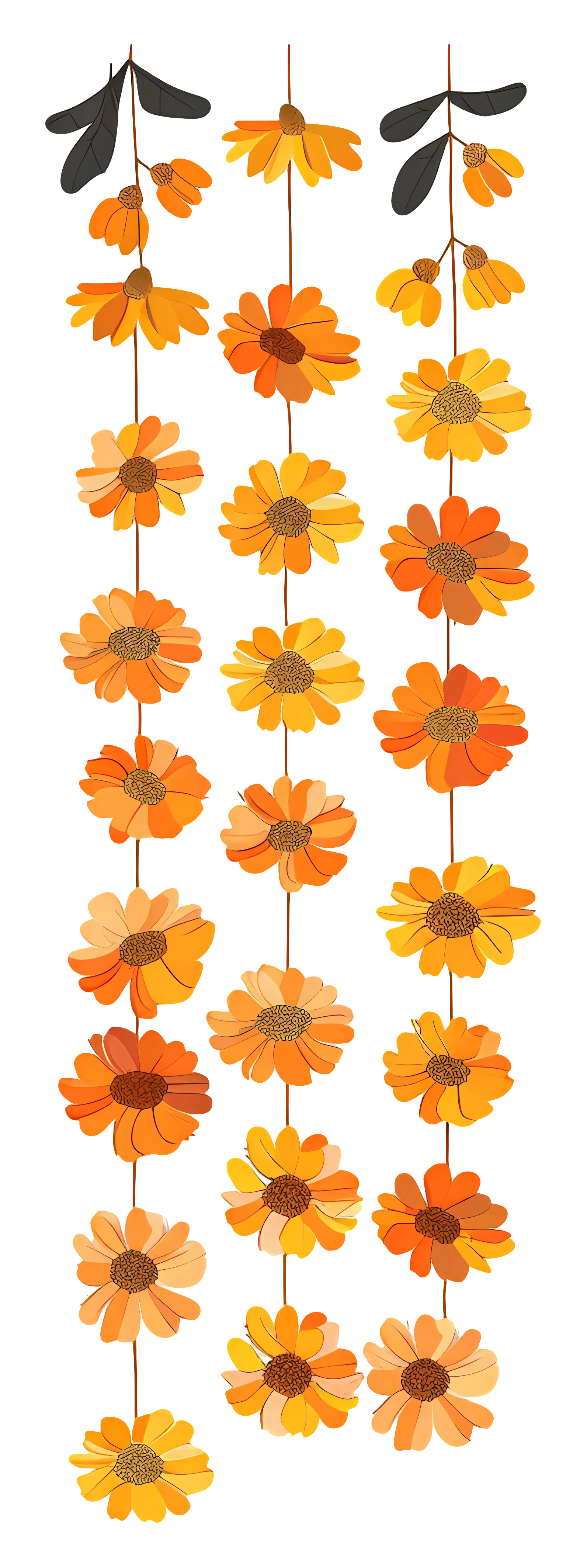Colorful Floral Garland Decoration