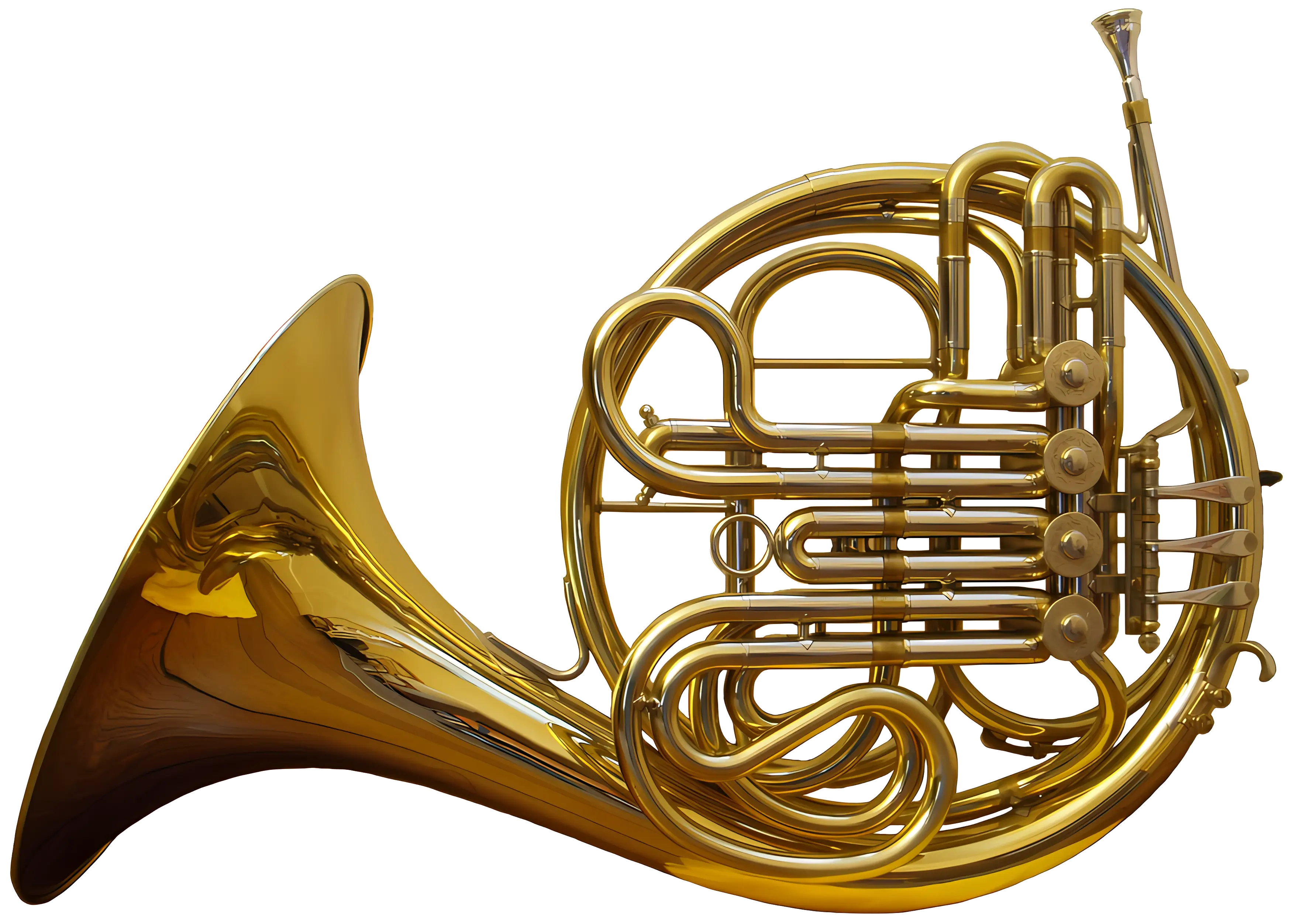 Golden French Horn for Orchestral Music