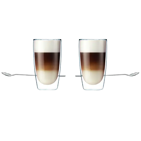 Two Latte Coffee Cups