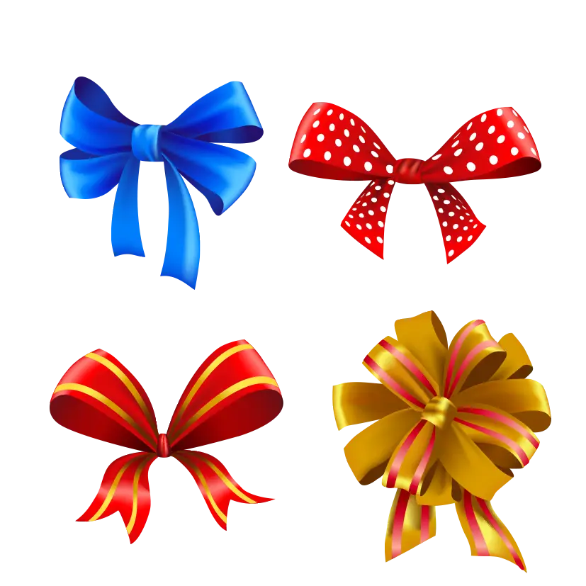 Colorful Gift Wrapping Bows