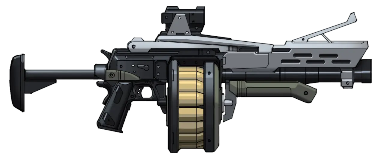 Futuristic Sci-Fi Gun