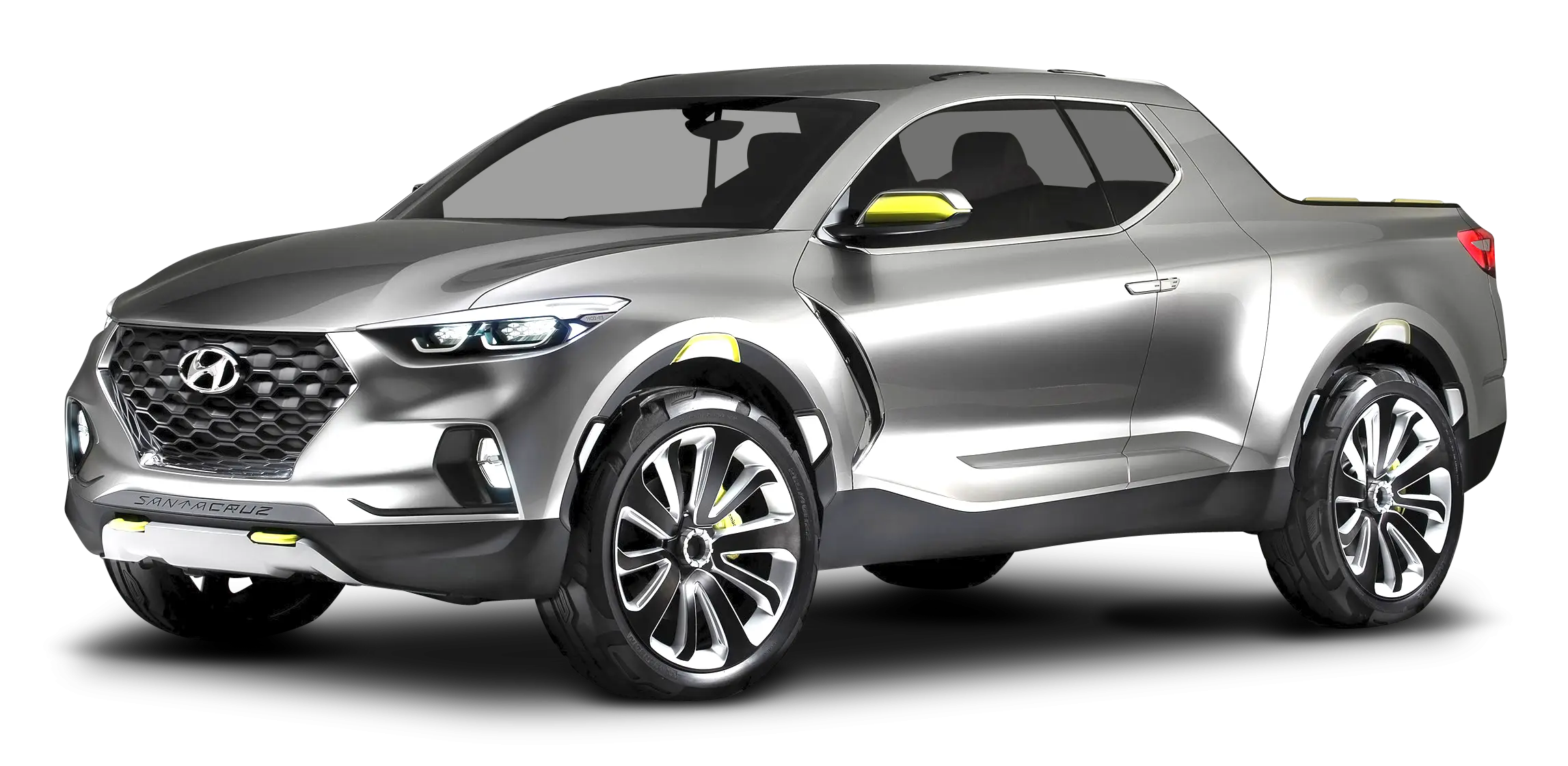 Modern Silver Pickup Truck