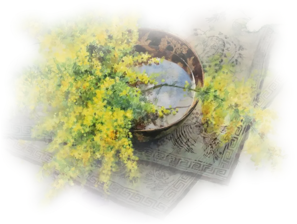 Yellow Flowers in a Vase