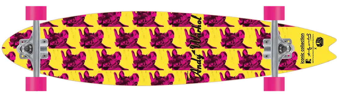 Colorful Longboard Skateboard