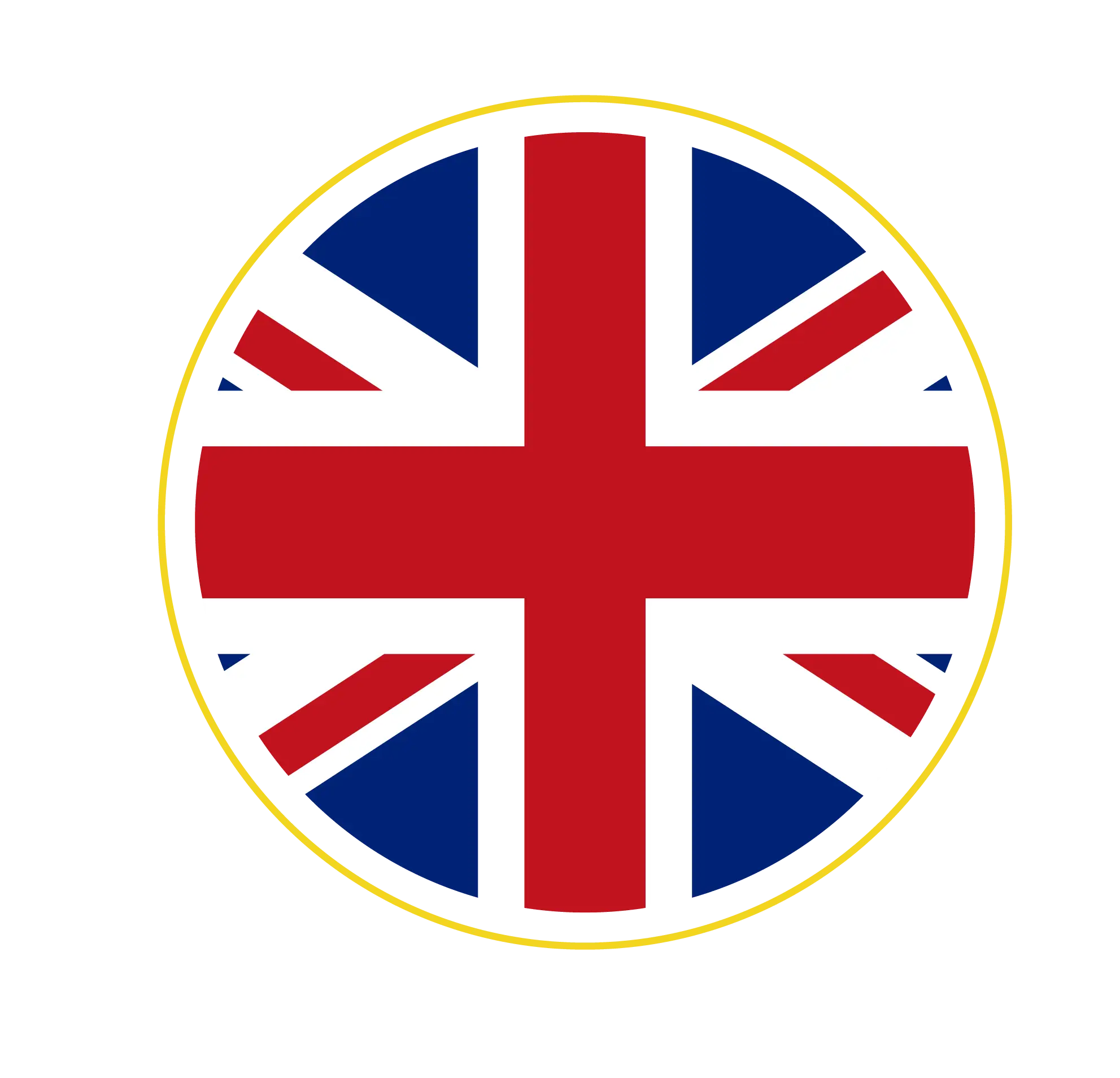 United Kingdom Flag Circle Emblem