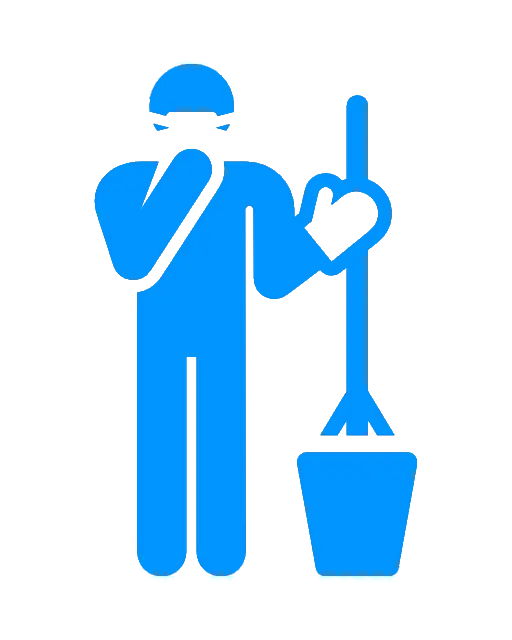 Cleaner Icon with Mop