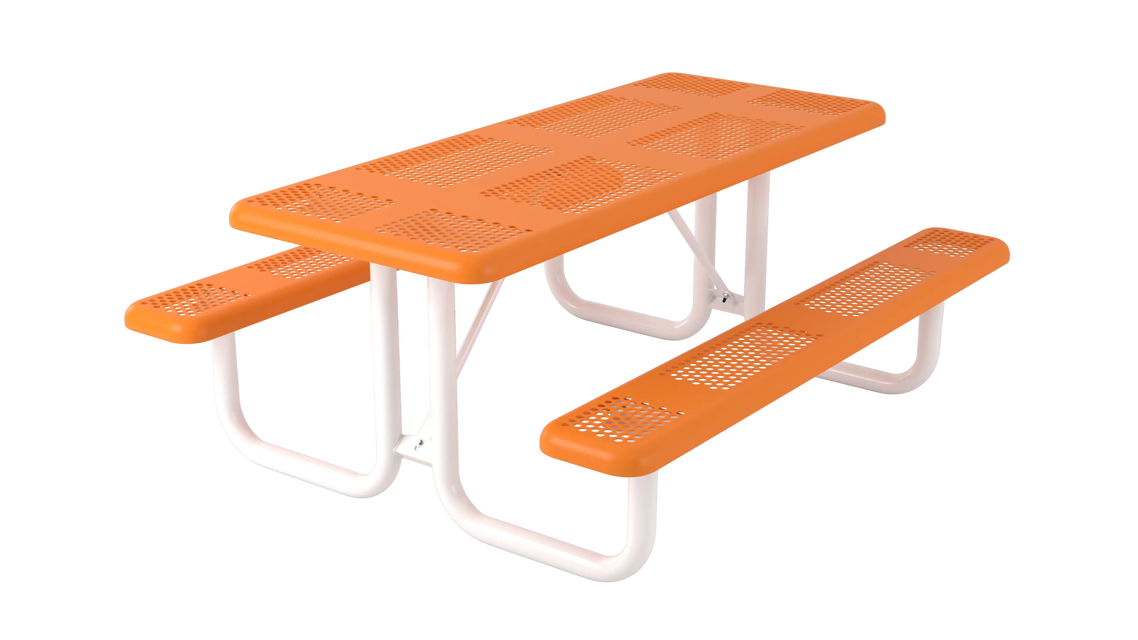 Orange Picnic Table for Outdoor Settings