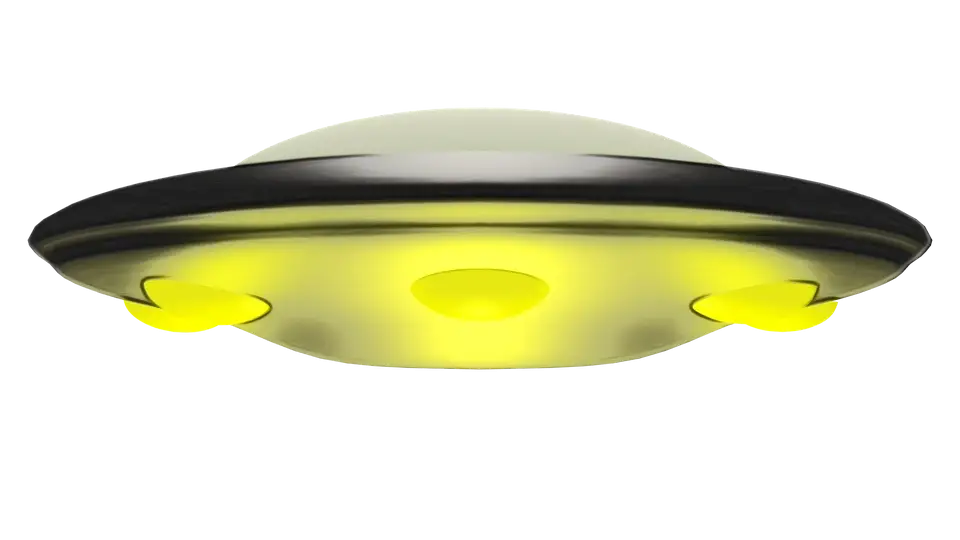 Glowing UFO Illustration