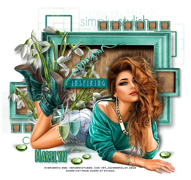 Inspiring Woman with Flowers