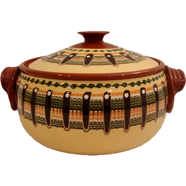 Decorative Ceramic Pot with Traditional Design